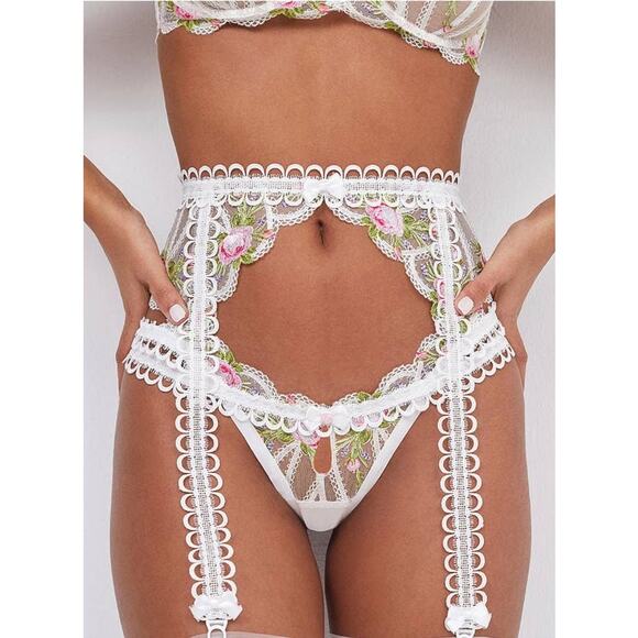 NWT For Love and Lemons Trellis Rose Garter Size: S - Picture 7 of 7